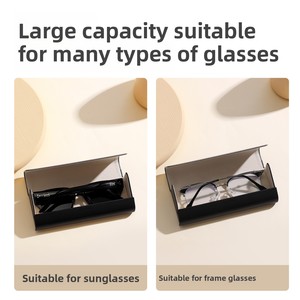 Nouvelle boîte à lunettes de soleil rectangulaire pour hommes et femmes, style professionnel et tendance, avec aimant puissant - Product Image 3