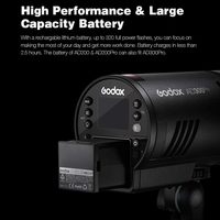 Godox AD300Pro 300Ws Outdoor-Blitz TTL HSS 2,4G Kabelloser Tragbarer Studio-Speedlite für Sony Canon Nikon Fuji Olympus
