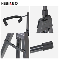 HEBIKUO J-41 Stand Gitar Vertikal Ringan & Stabil dengan Tripod Cocok untuk Digunakan dengan Instrumen Senar