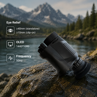 Monoculaire thermique 640x512 avec écran OLED, caméra infrarouge de vision nocturne pour la chasse et l'observation en extérieur