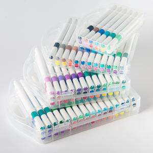 Vendita calda 48 colori arte acrilico pennarello Set opere su rocce legno tessuto pittura Graffiti disegno colorato pennarello Set - Product Image 1