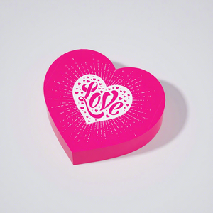 Caja de Regalo de Joyería de Terciopelo de Diseño de Lujo FX, Caja de Embalaje de Joyería Hecha a Mano en Forma de Corazón para el Día de San Valentín - Product Image 5