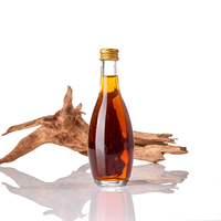Mini bouteilles en verre 50ml 100ml pour boissons alcoolisées, jus, liqueurs, vin, whisky, petites bouteilles d'échantillon en verre avec couvercle en aluminium