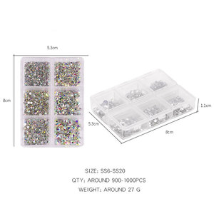 Abalorios góticos para <span class=keywords><strong>uñas</strong></span> champán Color mezclado diamantes <span class=keywords><strong>de</strong></span> imitación con parte posterior plana 6 rejilla <span class=keywords><strong>de</strong></span> almacenamiento DIY decoración <span class=keywords><strong>de</strong></span> <span class=keywords><strong>uñas</strong></span> oscuras al por mayor - Product Image 4