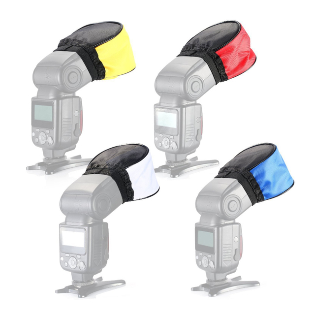 Speedlite Diffuser Colorful Flash Diffuser Camera Soft Box for Nikon Yongnuo Sony Flash Light 580EX II 600EX RT SB800 SB60