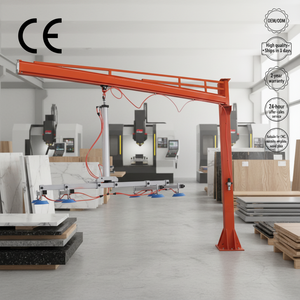 رافعة عمودية هوائية جديدة بذراع بطول 6 أمتار وقدرة 500 كجم مع دوران كامل، معدات رفع مخصصة للرخام والجرانيت - Product Image 5