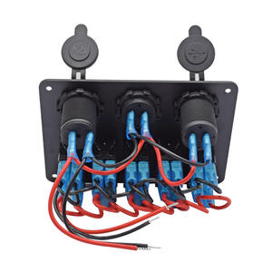 Chargeur double USB DC 24V, prise <span class=keywords><strong>de</strong></span> courant 12v, 5 gangs, panneau d'interrupteur à bascule pour bateau marin - Product Image 4