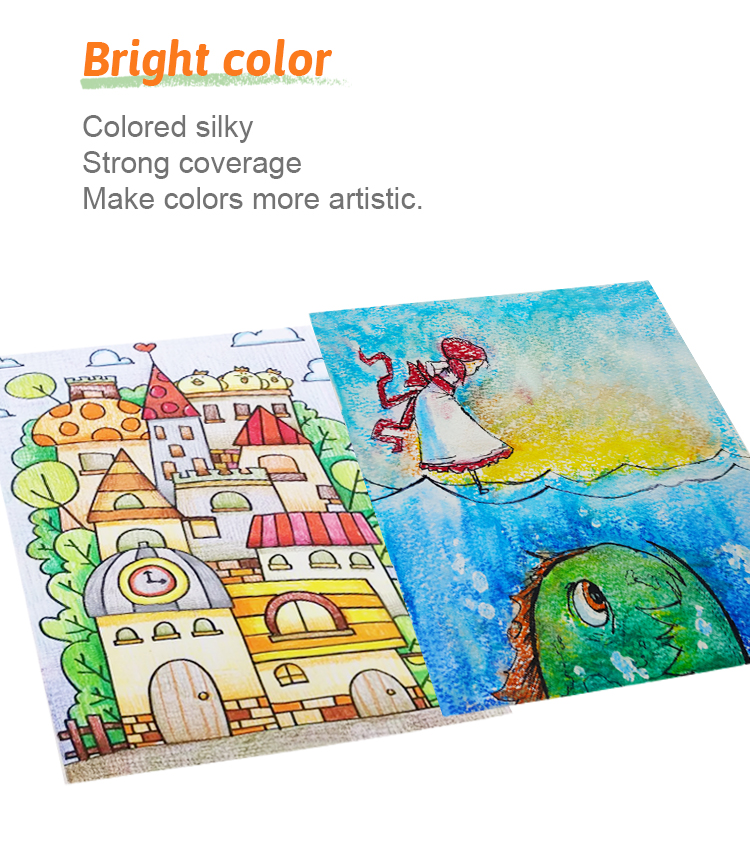 kids coloring book with crayon set