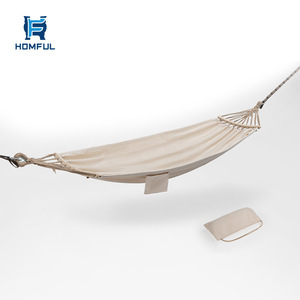 Hamac <span class=keywords><strong>de</strong></span> Camping en <span class=keywords><strong>toile</strong></span> <span class=keywords><strong>de</strong></span> cendré blanc, Portable, <span class=keywords><strong>pour</strong></span> <span class=keywords><strong>jardin</strong></span> et Camping, avec sangles, pochette, vente en gros, - Product Image 1