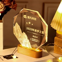 Honor Personnalisable Crystal K9 Trophée Résine Entreprise Souvenir pour Réunion Annuelle Société Gravure Sublimation Plaque Vierge