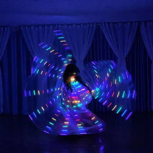 Oggetti di scena da tavolo Costume Disco Bar Ktv colorato cintura interruttore oro ala 300 luce adulti <span class=keywords><strong>ali</strong></span> Led luminose - Product Image 5