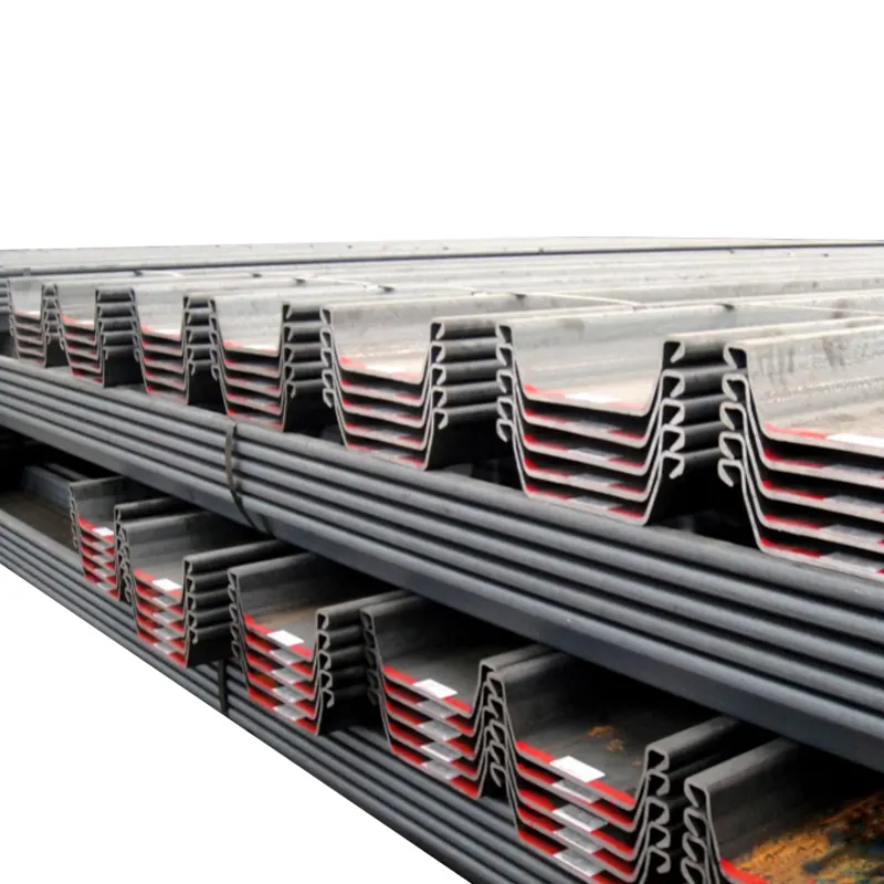 cheap steel sheet piles 400*150*13mm Type 3 Type 4 u shape steel sheet pile wall for building materials