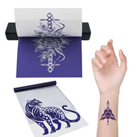 Imprimante à tatouage thermique A4 sans fil Imprimante de transfert Bluetooth à piles Pochoir de tatouage pour pointes de tatouage
