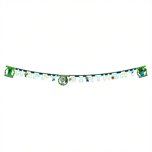 Bannière en papier Minecraft Joyeux Anniversaire 2M Décoration de fête 2 pièces par sachet - Product Image 3