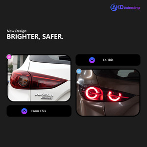 ใช้ได้กับ MAZDA 3 Angkesaila hatchback ไฟท้าย14-19ดัดแปลง LED ไฟเลี้ยวท้าย - Product Image 5