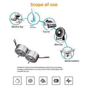 Mini Motor de Corriente Continua, Motor Pequeño para Manualidades, Ventilador Solar Mini, Cable USB de Alta Velocidad, Motor Pequeño R300C - Product Image 5