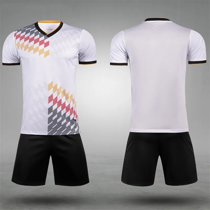 Conjunto completo de poliéster personalizado para niños, uniforme de fútbol de sublimación, Kit de camiseta de fútbol de práctica, gran oferta