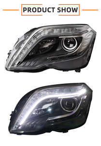 MJ para <span class=keywords><strong>Mercedes</strong></span> Benz 2013 2014 <span class=keywords><strong>2015</strong></span> <span class=keywords><strong>mercedes</strong></span>-benz <span class=keywords><strong>Glk</strong></span> X204 faro delantero luz diurna luz LED actualización faro - Product Image 2