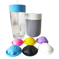 Couvre-gobelet en latex réutilisable avec logo personnalisé, remplace les manchons en silicone, couvre-gobelet imperméable