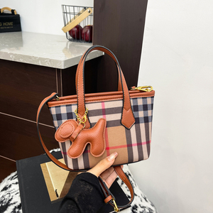 Nuova Borsa a Secchiello <span class=keywords><strong>da</strong></span> Donna in PU, Stile Occidentale alla Moda, Chiusura Magnetica Geometrica, Minimalista, a Spalla o Tracolla, Grande.348 - Product Image 2