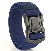 Ceinture YWHCHI multifonctionnelle en nylon, ceinture en toile épaisse à double couche, boucle en alliage d'aluminium, ceinture tactique personnalisée