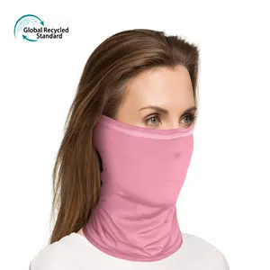 Sunscreen Breathable Elastic Milk Silk four way stretch Face Cover Tube bandana for Outdoor activities