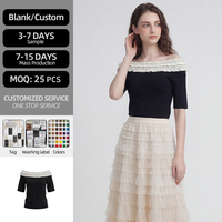 Pull d'été à manches courtes pour femme, respirant, en tricot, avec un design perlé uni