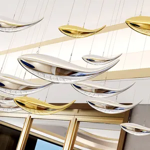 Neues Design Hängende Verzierung abstrakter Fisch Home Party Hotel Einkaufs zentrum Deckende ko ration