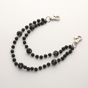 Bola de discoteca de 10mm con cuentas en capas colgante bolsa Jeans bolsillo cinturón cadenas Hip Hop diamantes de imitación cuentas cartera cadena para hombres mujer regalo - Product Image 5