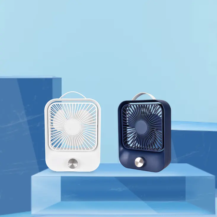 Fans With Light Portable Personal Usb Mini Table Fan Rechargeable With Light