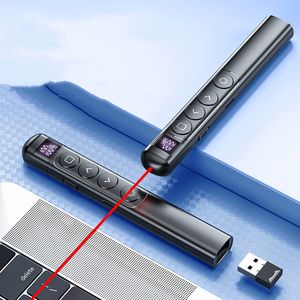 Présentateur sans fil rechargeable USB 2.4Ghz pointeur laser rouge stylo à <span class=keywords><strong>télécommande</strong></span> PPT <span class=keywords><strong>pour</strong></span> le contrôle de la page de <span class=keywords><strong>présentation</strong></span> <span class=keywords><strong>Powerpoint</strong></span> - Product Image 5