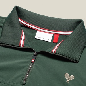 Camiseta de Tenis Personalizada de Secado Rápido, Transpirable, con Media Cremallera, Corte en A, Suave, Cintura Alta Elástica, Manga Larga, para Golf - Product Image 3