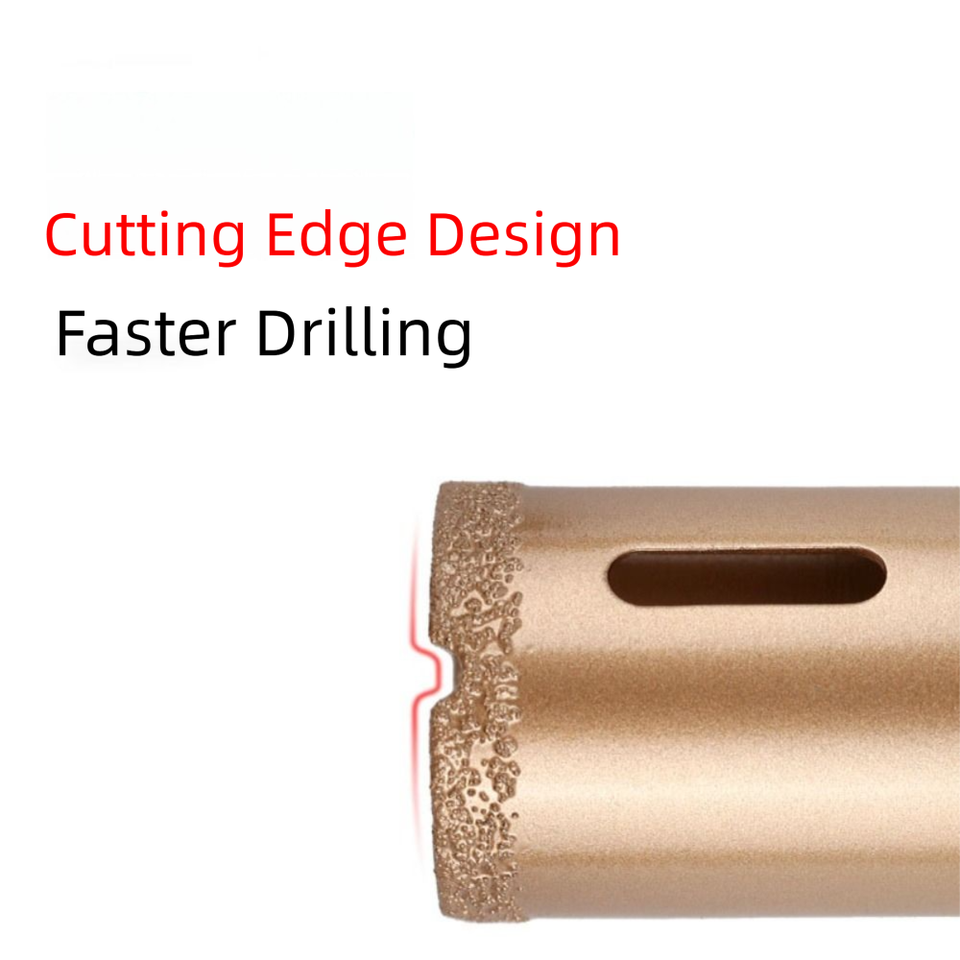 Drill Bit M10 Thread Vacuum Brazed Dry Cut Diamond Drilling Core Bits ...