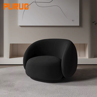 Fauteuil Lounge Puruo Minimaliste Unique en Forme de Nuage Doux, Canapé de Luxe Blanc Crème Nordique Moderne, Fauteuil d'Accent de Luxe