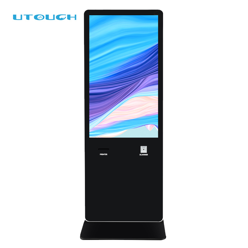 Киоск для заказа ресторана с сенсорным экраном, киоск для самообслуживания фаст-фуда с термопринтером