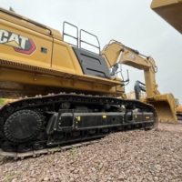 Excavatrice sur chenilles Caterpillar 76 tonnes, moteur CAT374, pompe hydraulique, faible entretien, état parfait, modèle 2024, pour l'exploitation minière et routière