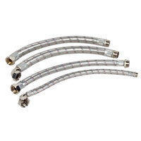 Automatique Hydraulique 30 50cm 60 cm Acier Inoxydable Tressé Bride Connecteur Flexible Tuyau pour Béton Pompe À Eau OEM Robinet Flang