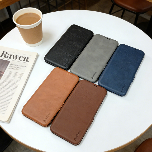 Wholesale Carbon Fiber Pu Leather Magnetic for samsung S25 ultra iphone 15 16 Pro Max Wireless Charging Phone case