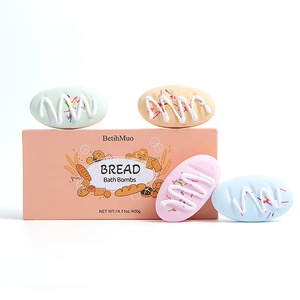 Fournisseur d'usine – Bombes <span class=keywords><strong>de</strong></span> bain effervescentes <span class=keywords><strong>de</strong></span> luxe écologiques à la glycérine biologique, lot <span class=keywords><strong>de</strong></span> 4 pour le spa et les bains relaxants - Product Image 4