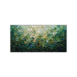 Peinture à l'huile abstraite 3D colorée sur toile, style bloc de couleurs, moderne et contemporaine, faite à la main, affiche murale, décoration pour salon et maison - Product Image 1