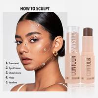 Stick de contour waterproof hautement pigmenté, bronzer visage, stick de contour multi-usages, crème lisse et crémeuse, stick de contour pour la peau