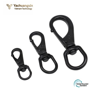 Marine Flag Pole Hardware Kit Model #2 Black Stainless Steel Swivel Eye Clips & Snap <b>Hooks</b> for Automotive Industry - Product Image 6
