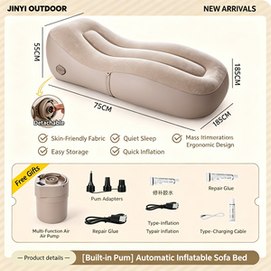 Colchón de Aire Plegable para Camping con Respaldo Alto y Diseño Anti-Escaras - Product Image 5