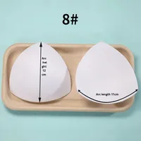 Sujetador de esponja Triangular grande transpirable fino, almohadillas de rebote, ropa interior térmica, insertos deportivos, sujetador de inserciones antiexposición