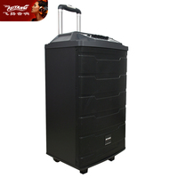 MIC carré Danse Pas Cher OUTDOOR DJ En Bois Super Bass Unique 12 Pouces Mobile Bt SANS FIL USB Amplificateur ACTIF Audio Haut-Parleur