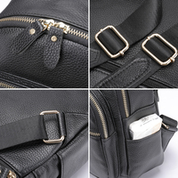 Westal Femme Designer Mignon Épaule Sac À Dos En Cuir Véritable Mini Sac À Dos Bourse pour Femme Sac À Dos En Cuir