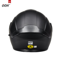 Nouveau casque de moto OOH XL en ABS homologué DOT, casque intégral à visière double relevable pour hommes/femmes, adapté aux VTT/UTV/motos de neige/ADV