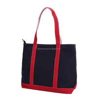 Sac fourre-tout en toile durable avec fermeture éclair et poignées d'épaule - Sac d'épicerie écologique personnalisable