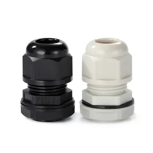 PG M G NPT IP68 Metric Thread Nylon Electrical Cable Gland waterproof plastic glands cable size Customized reinforced