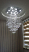 Lustre suspendu en cristal inoxydable, design moderne, produit de luxe, luminaire décoratif d'intérieur, idéal pour une maison